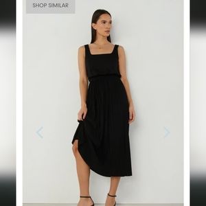 Oak and Fort pleated midi dress